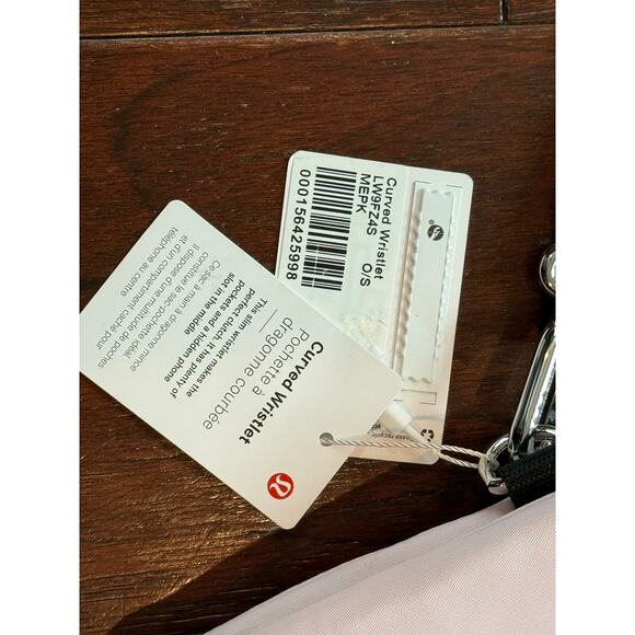 Lululemon Curved Wristlet Clutch W9FZ4S in MEPK Meadowsweet Pink NWT - Picture 12 of 13